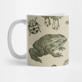 Natural Goblincore World: Frog, Mushroom, Snail, Moth, Insect Mug